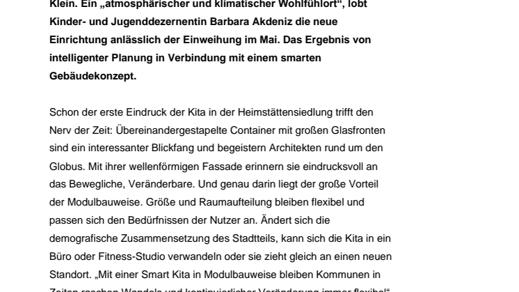 Modulbauweise überzeugt rundum