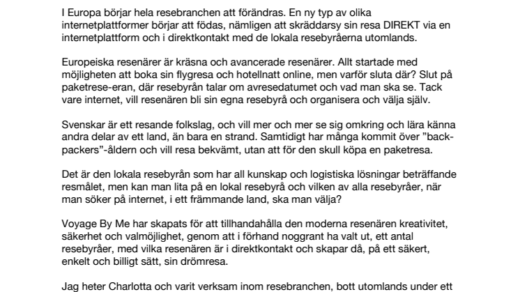 Skräddarsy resor online.