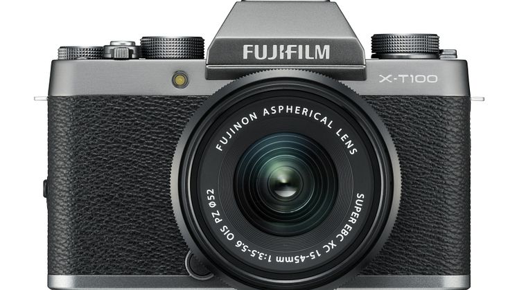 FUJIFILM X-T100 black and XC15-45