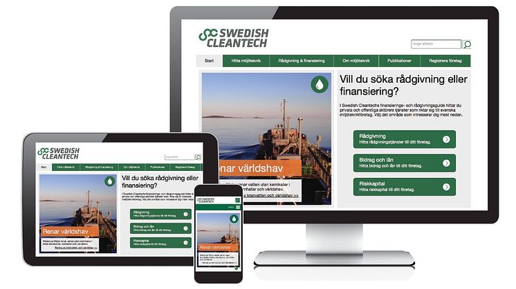 Webbplats underlättar miljöteknikaffärer 