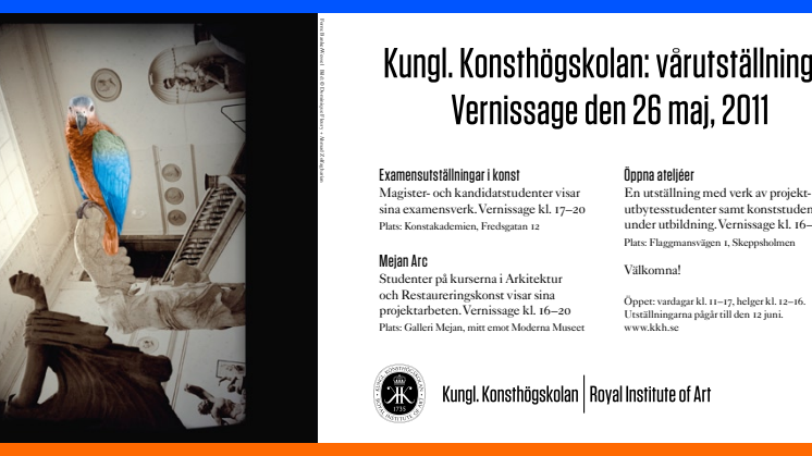 Vernissage av Kungl. Konsthögskolans examensutställningar 2011  
