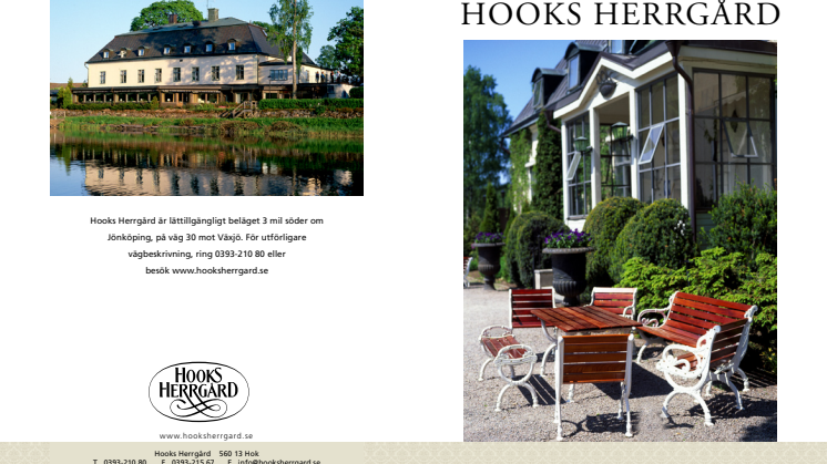 Broschyr om Hooks Herrgård