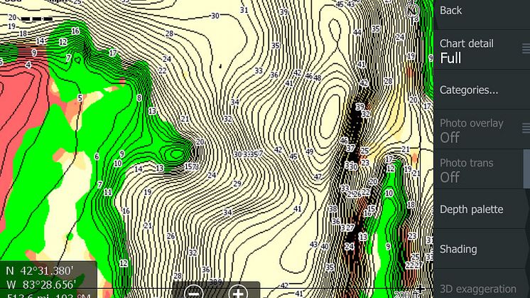Hi-res image - C-MAP - Genesis Edge Grass & Bottom Hardness