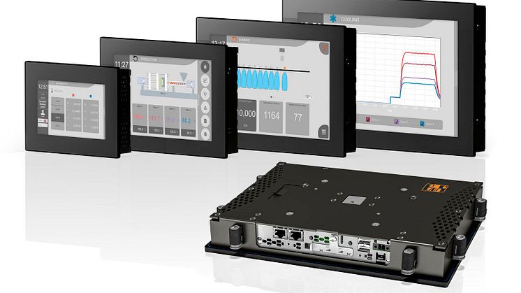 Panel PC 1200 kännetecknas av sina kompakta dimensioner, robusta konstruktion och grunda installationsdjup.