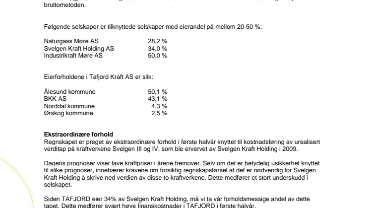 Styrets beretning 1. halvår 2014