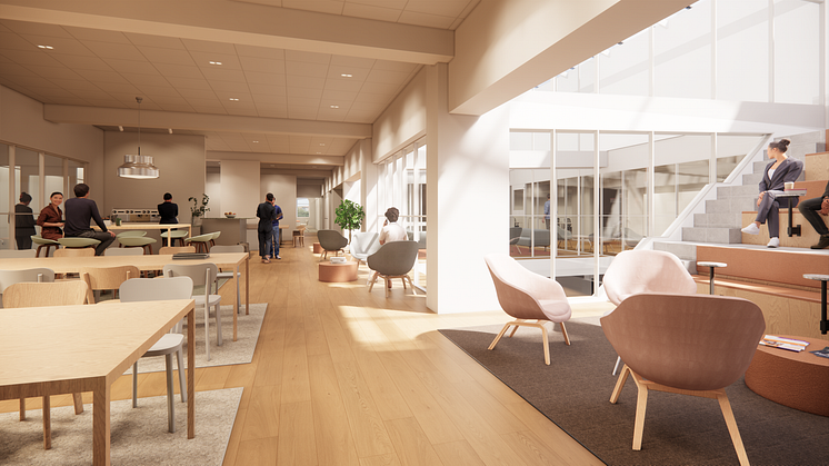 Rendering Vallentuna gymnasium - Arcona arkitekter