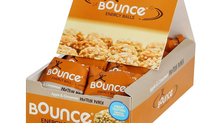 Bounce balls eple & kanel borddisplay