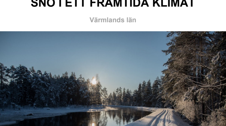 Rapport Snö i framtida klimat: Värmlands län