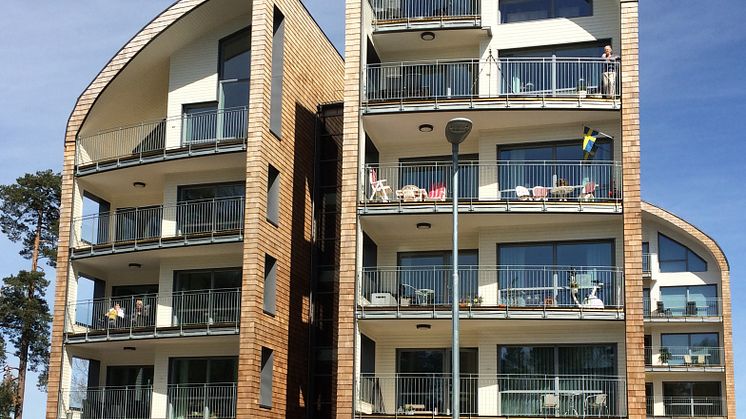 Fristadsbostäders trähus, vinnare i kategorin Bostadshus.