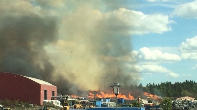 Brand på Lilla Nyby