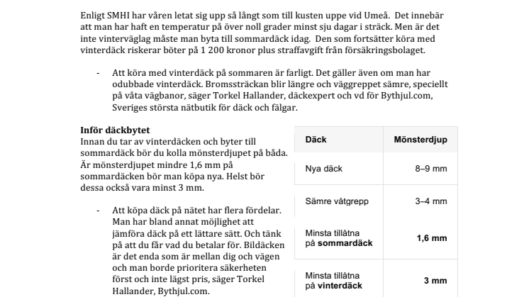 Idag gäller sommardäck på bilen: Stora däckbytarsskolan – allt om att byta däck