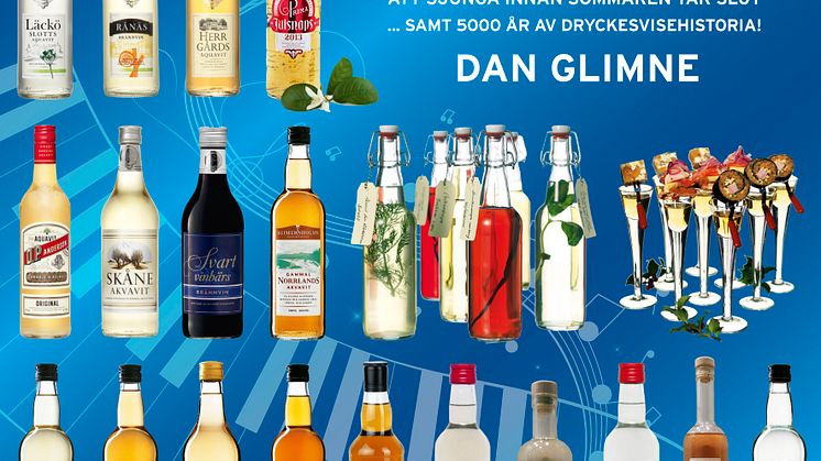 Dan Glimne som skrivit boken "101 snapsvisor..." tog brons i SM för nyskrivna snapsvisor, Grattis! 