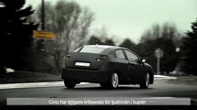 Nya Honda Civic- med förfinad interiör och tyst kupé