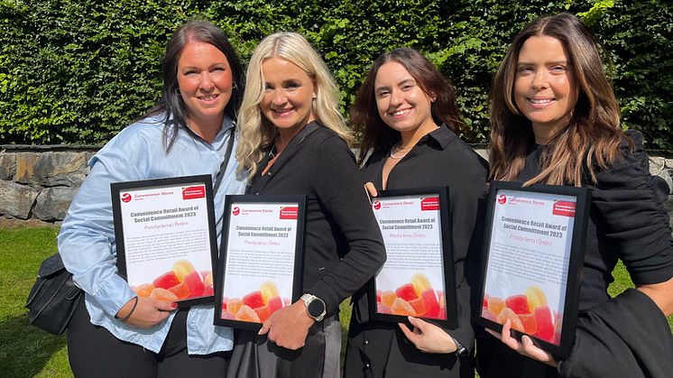 Fyra av sex franchisetagare tog emot utmärkelsen på plats. Sandra Starmer, Anna Rosenqvist, Linnéa Noord, Hannah Ljunggren