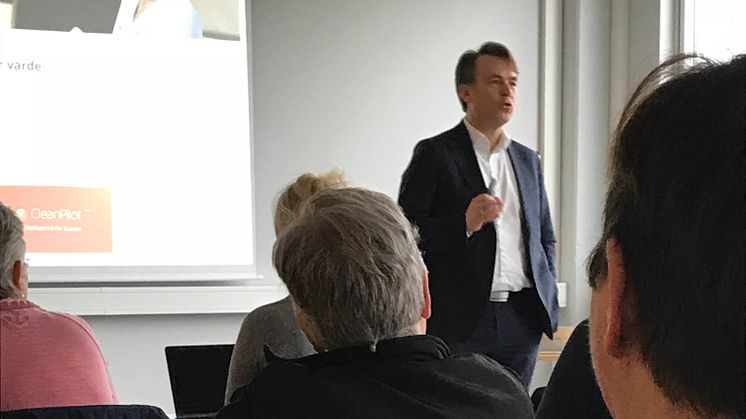 Jørgen Sannesmoen om funktion och fördelar med CleanPilot.