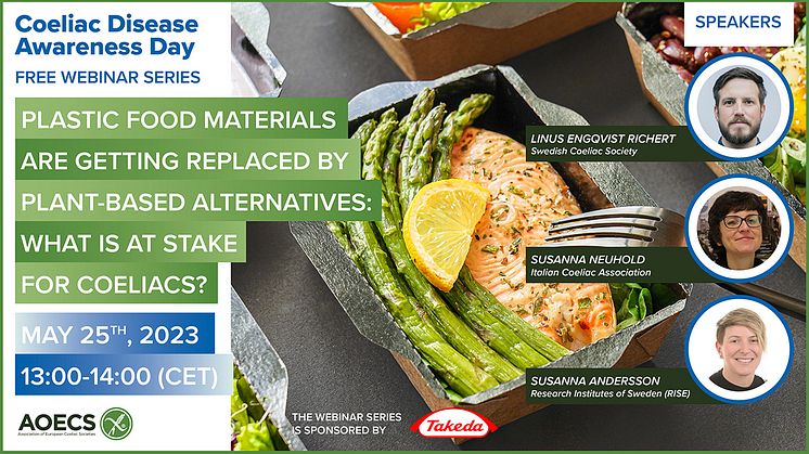 Plastic food materials are getting replaced by plant-based alternatives:  What is at stake for coeliacs?