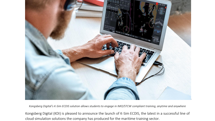 Kongsberg Digital launches new K-Sim ECDIS cloud-based training solution