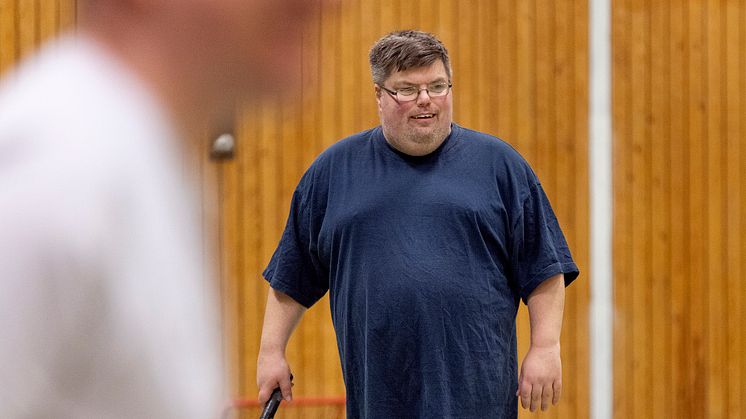 Skellefteå parasportförenings Leif Andersson hoppas på många lag i sin klass. Foto: Patrick Degerman