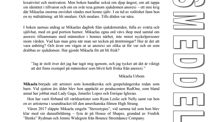 Ny bok: Om jag bara vore lite smalare av artisten Mikaela Urbom