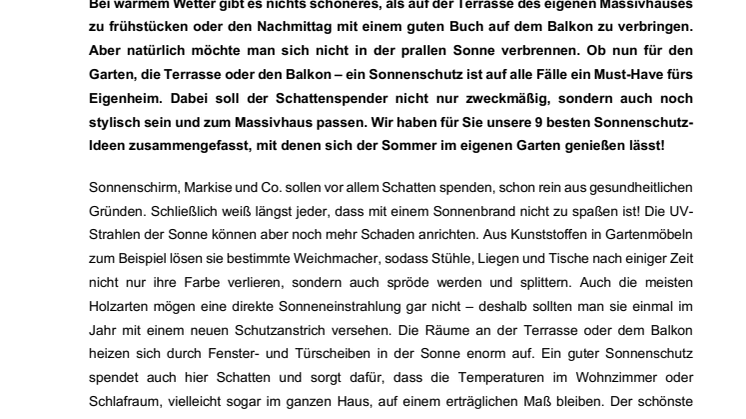 9 tolle Sonnenschutz-Ideen für Terrasse und Balkon