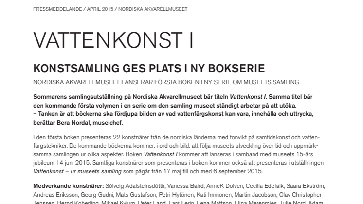 Konstsamling ges plats i ny bokserie