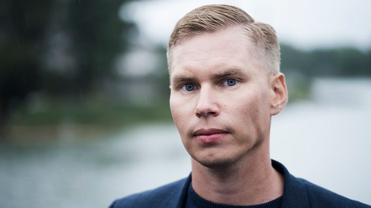 Arttu Tuominen gästar Världslitteraturhuset i Göteborg. Foto Mikko Rasila, WSOY International press.