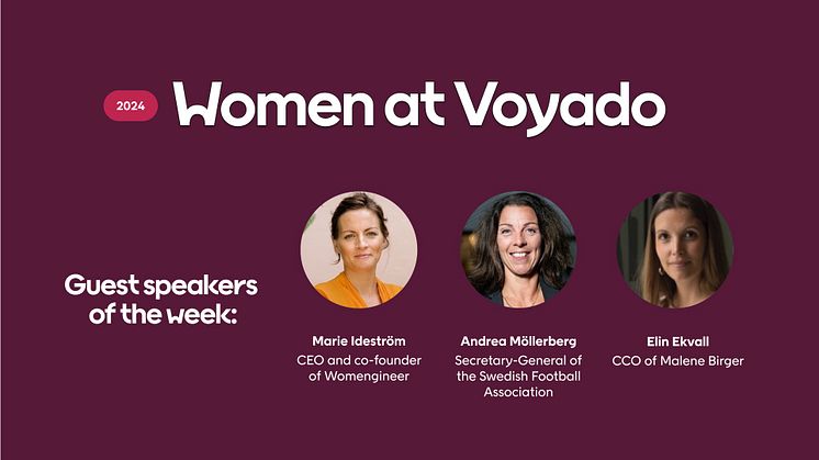 The second edition of Women at Voyado starts today – with a great lineup of speakers