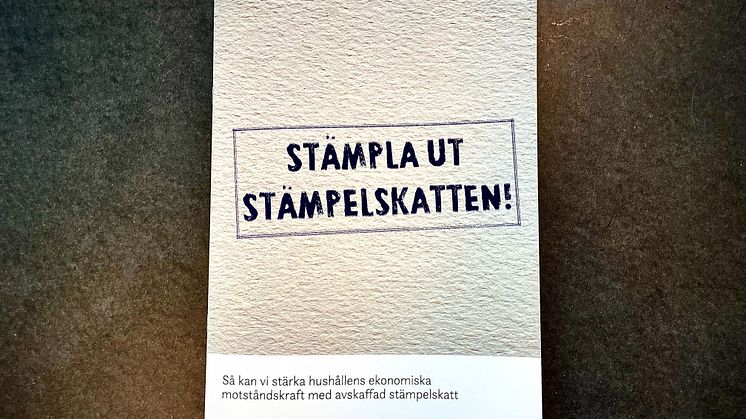 Ny rapport – Rekordökning av stämpelskatten stoppar småhusdrömmar