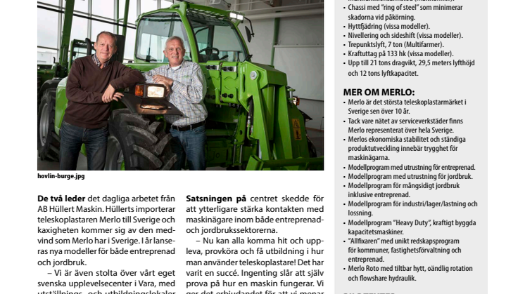 På offensiven när Merlo satsar 1 miljard