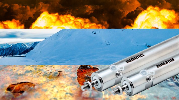 Pneumatikkomponenter för extrema förhållanden