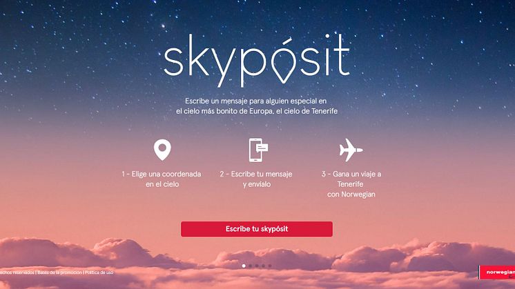 ​Norwegian y Turismo de Tenerife promocionan los cielos de la isla