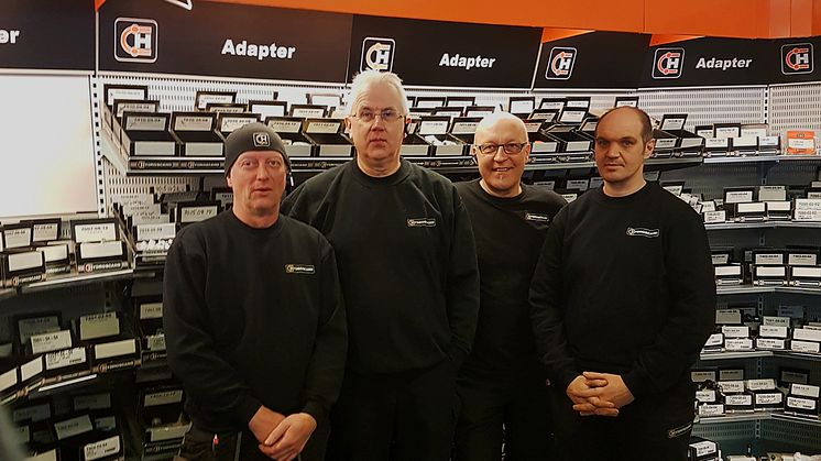 Foto (fr. v.) Urban Lindgren, Tommy Pettersson, Jouko Tennilä och Fredrik Lindblom.