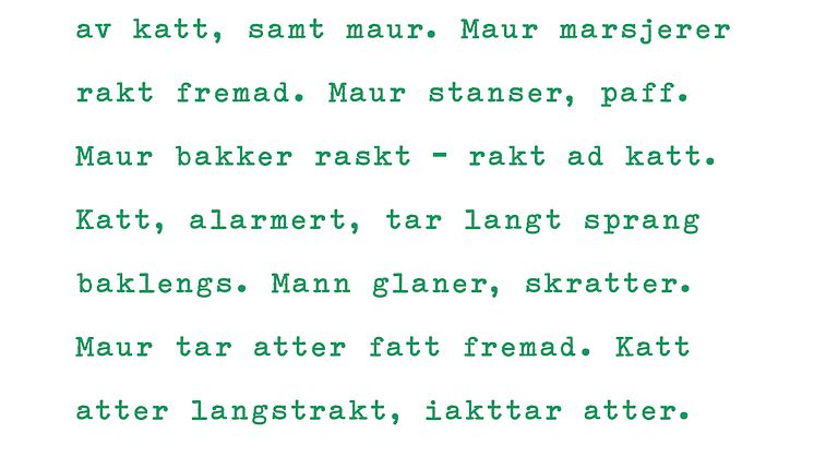 Lydia Davis: Flyktig hendelse med kort a, lang a og diftong