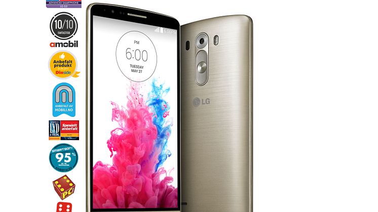 SUKSESS FOR LG G3 – TOPPKARAKTER FRA BÅDE PRESSEN OG KONSUMENTENE