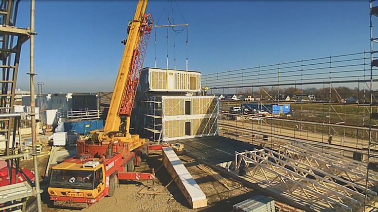Snabbt och effektivt montage på byggplatsen har flera fördelar - mindre störningar för närboende är en.