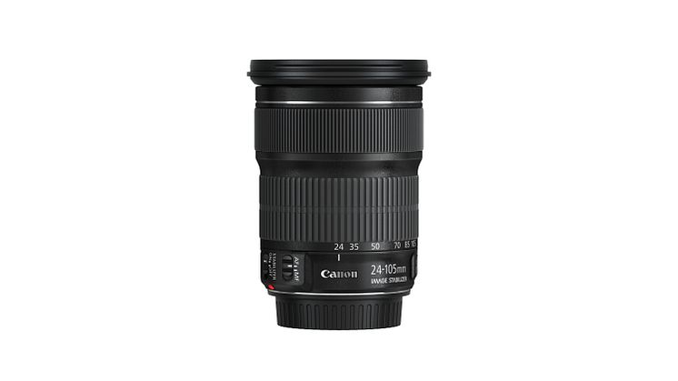 EF 24-105mm f3.5-5.6 IS STM Side with cap