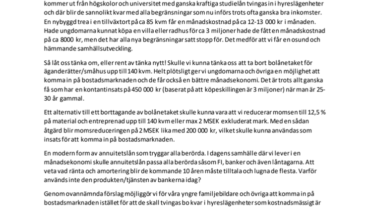 Framtiden byggs av ungdomar, så låt oss ge dem möjligheten!