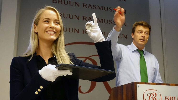 Danmarks dyreste mønt netop solgt for 1,15 mio. kr.