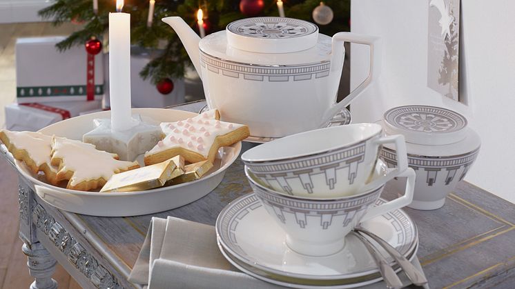 La Classica; ny lyxig art deco-inspirerad porslinsserie från Villeroy & Boch – perfekt till dukningar under jul och nyår