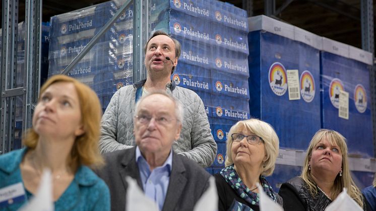 Invigning av det nya kalltorrlagret i bageriet i Bredbyn 25 februari 2016