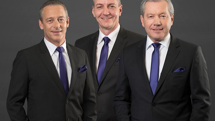 Die Geschäftsführer der tribus IT: Olaf Schäfer, Thorsten Dietz, Ulrich Lahme-André (v.l.n.r.). Foto: tribus IT