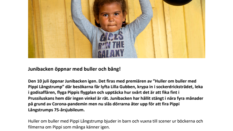 Junibacken öppnar med buller och bång