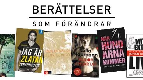 Utvalda titlar för läsprojektet Berättelser som förändrar.
