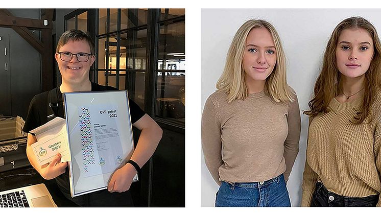 Johan Rahm, Liv Johansson och Hilma Wikström är mottagare av 2021-års UPP-pris