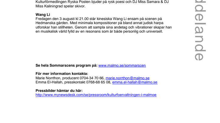 Minimalistiska kompositioner från Kina och lekfull orkester med ryska folkmusiktolkningar