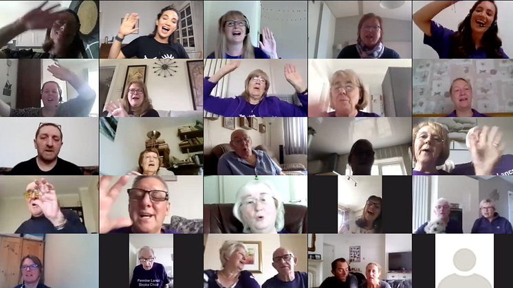 ​Local stroke choir sings with soprano Laura Wright to keep spirits up