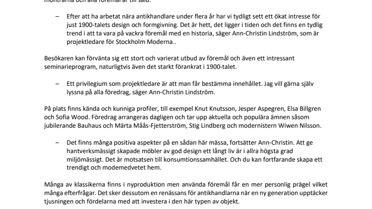 Helt ny mässa – med fokus på gammalt