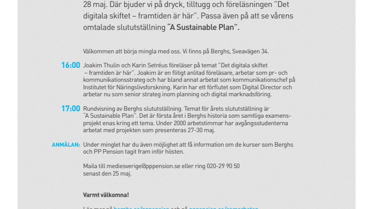 Mingla med oss den 28 maj!