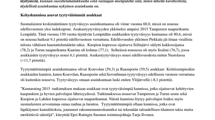 EPSI Kuntarating 2015