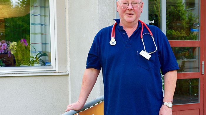 Kenneth Gustafsson, distriktsläkare på husläkarmottagningen i Uppsala. Foto: Agneta Berghamre Heins.